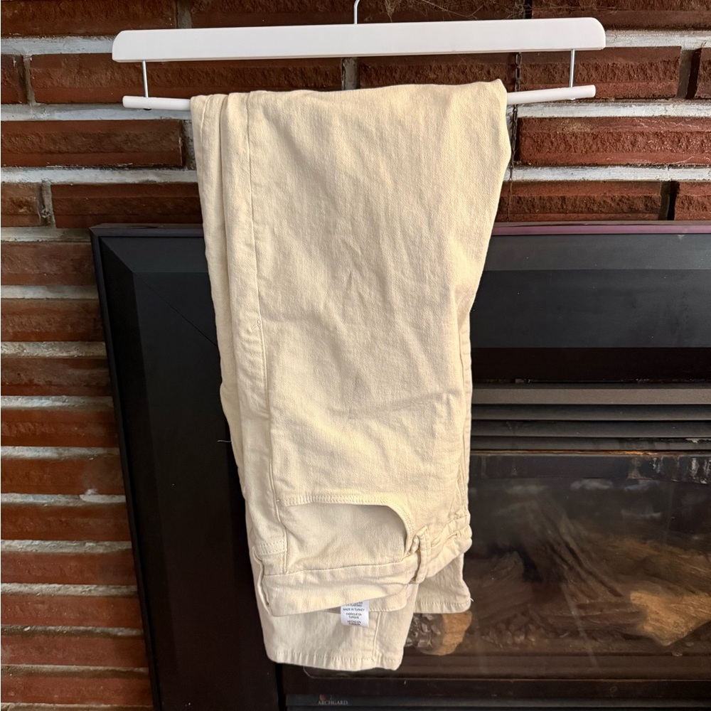 New Good American Women’s Tan Beige Jeans Size 14/32
